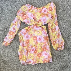 Steve Madden Pink and Yellow Floral Garment